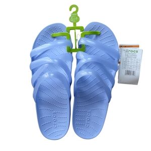 Crocs Crocssplash Glossy Strappy Sandals NWT